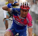 Damiano Cunego gewinnt die fünfte Etappe der Baskenland-rundfahrt 2008